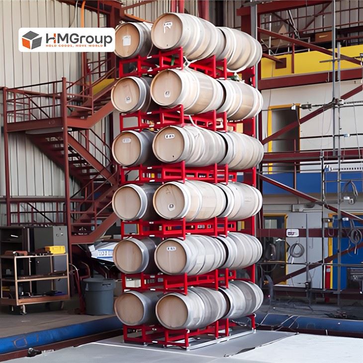 Wine Storage Barrel Rack factory
