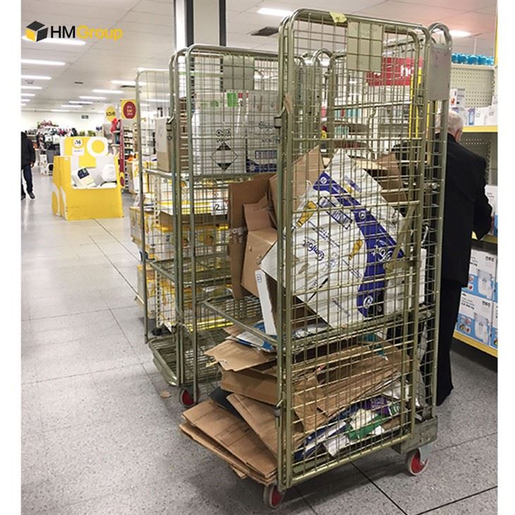 Gàbies enrotllables de supermercat